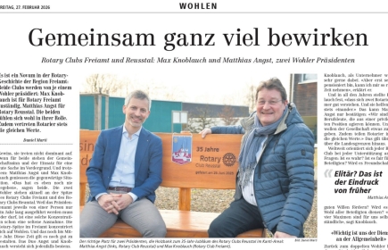 Artikel aus "Der Freiämter, 27.02.26, Autor: Daniel Marti